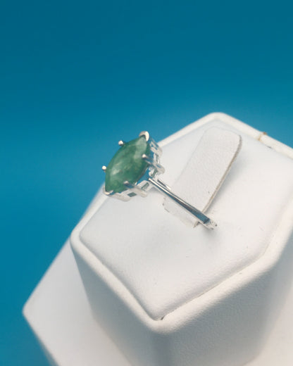 Emerald Sterling Silver Ring