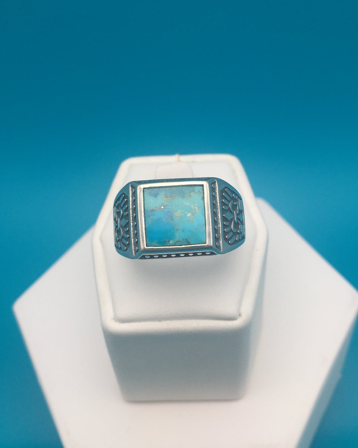 Arizona Turquoise Sterling Silver Ring size 12