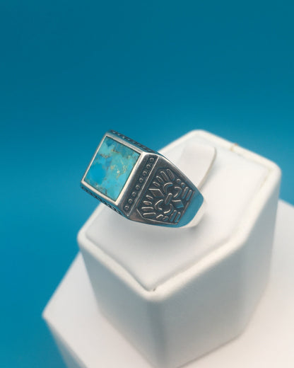Arizona Turquoise Sterling Silver Ring size 12