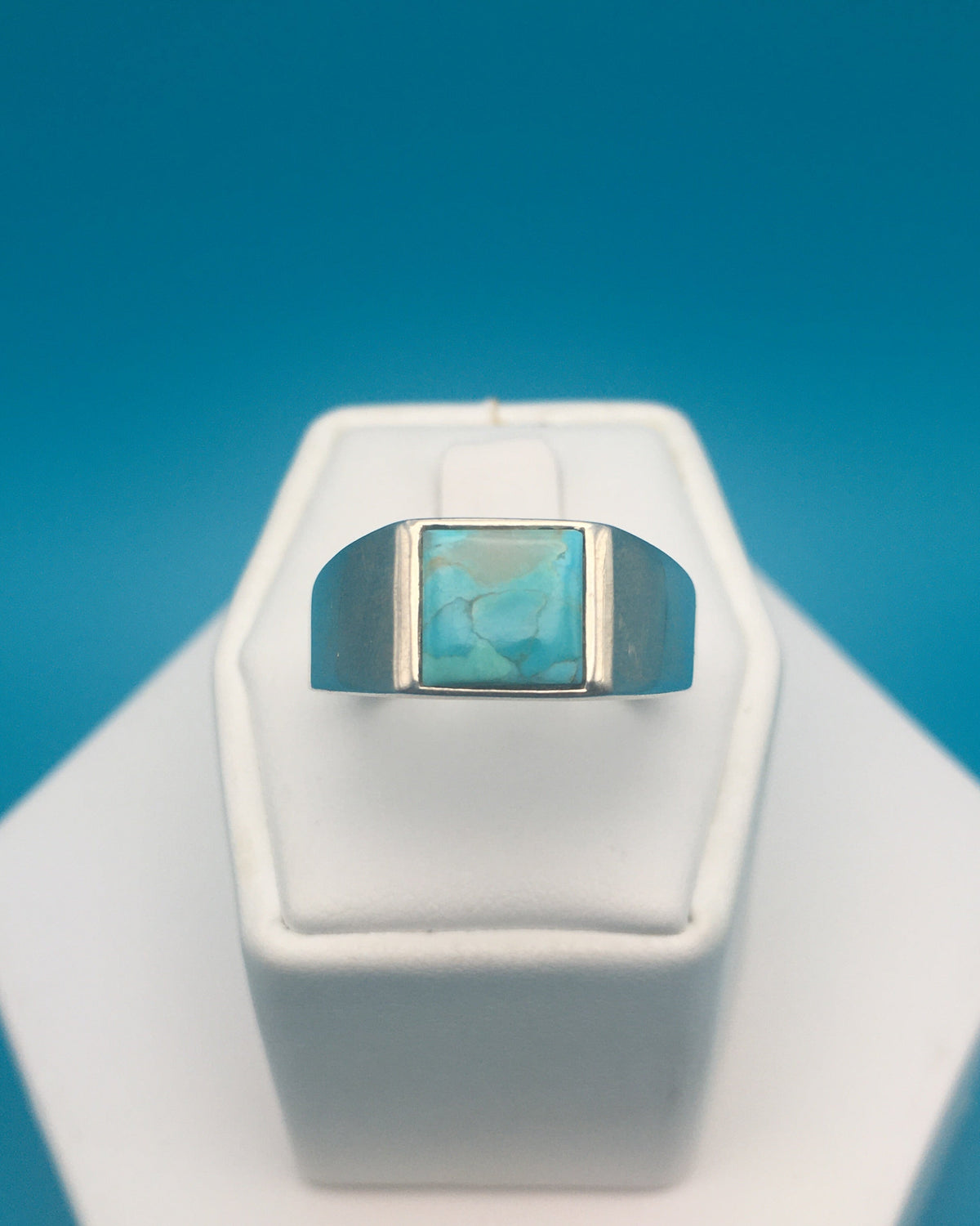 Arizona Turquoise Sterling Silver Ring size 10