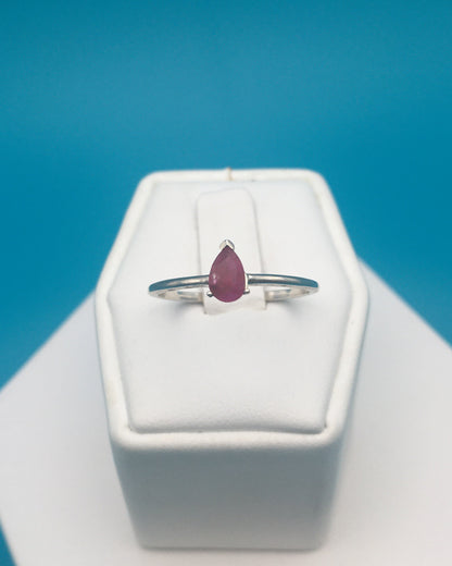 Ruby Sterling Silver Ring size 9