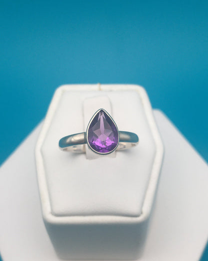 Amethyst Sterling Silver Ring size 9