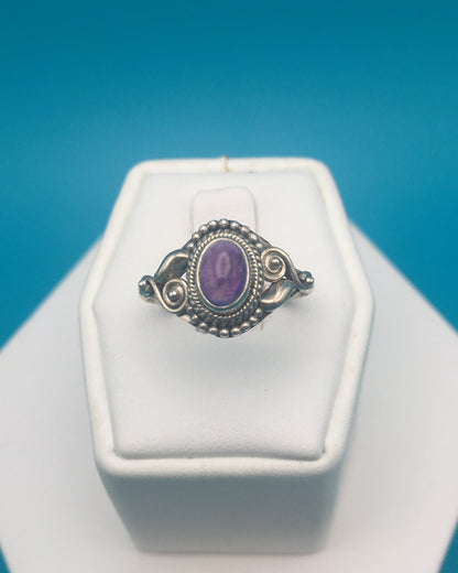 Amethyst Sterling Silver Ring size 9
