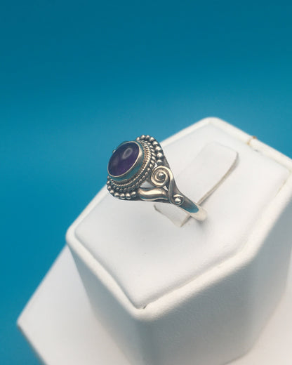 Amethyst Sterling Silver Ring size 9