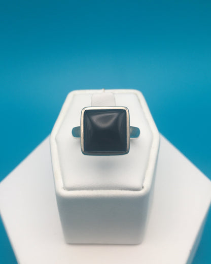 Onyx Sterling Silver Ring size 9