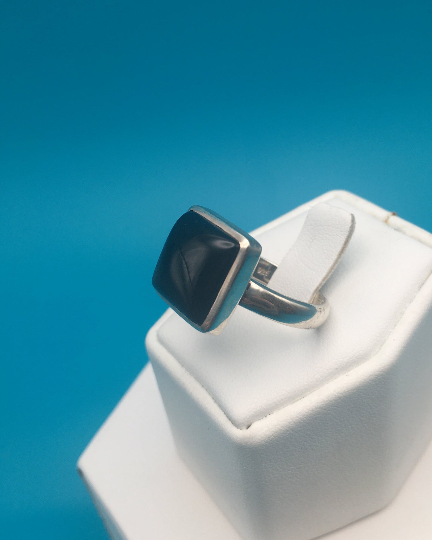 Onyx Sterling Silver Ring size 9