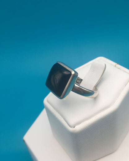 Onyx Sterling Silver Ring size 9