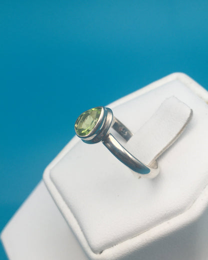 Peridot Sterling Silver Ring size 7