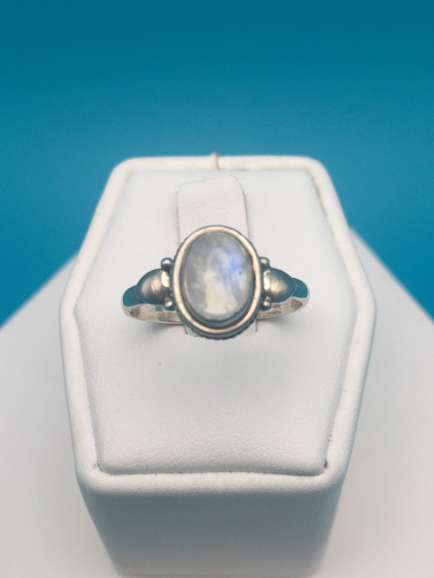 Moonstone Sterling Silver Ring size 8
