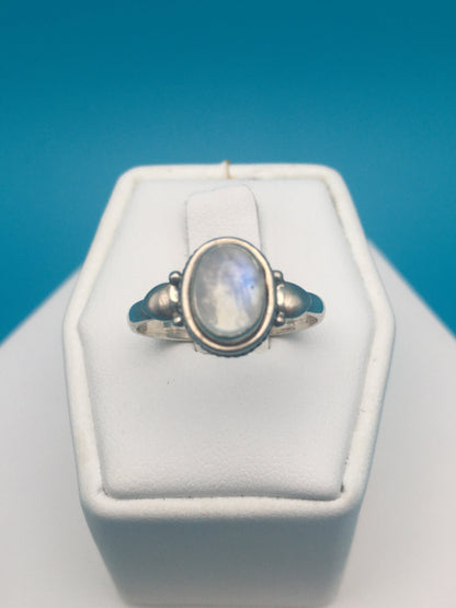 Moonstone Sterling Silver Ring size 8