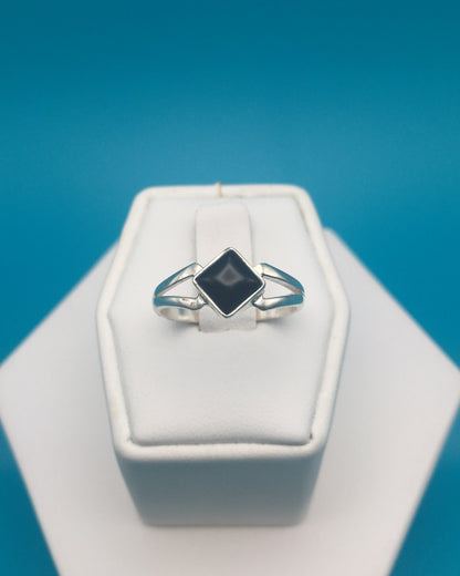 Onyx Sterling Silver Ring size 8