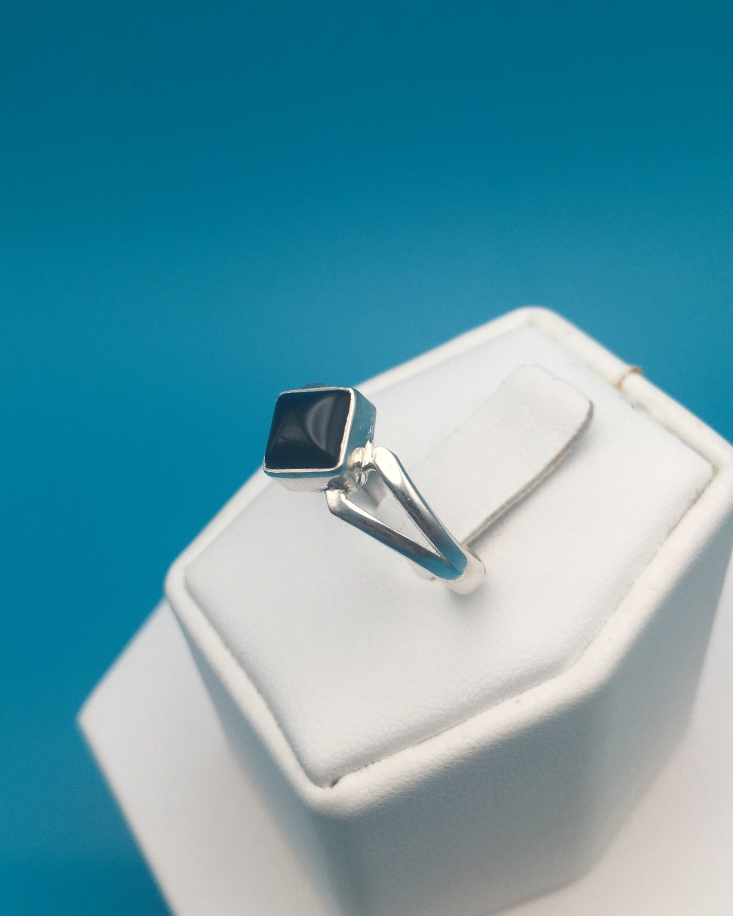 Onyx Sterling Silver Ring size 8