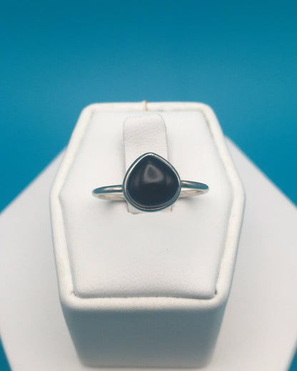 Onyx Sterling Silver Ring size 8