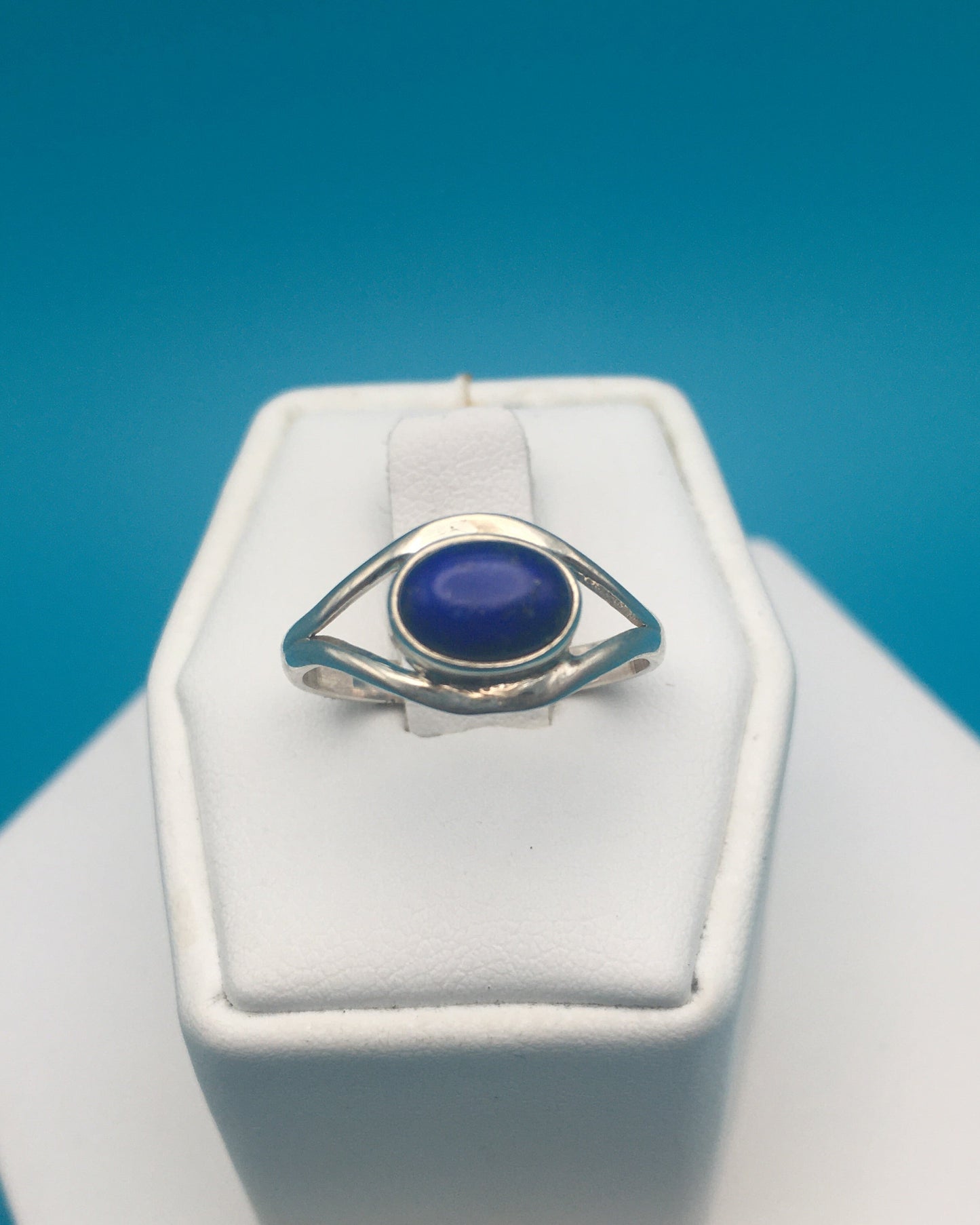 Lapis Lazuli Sterling Silver Ring size 8