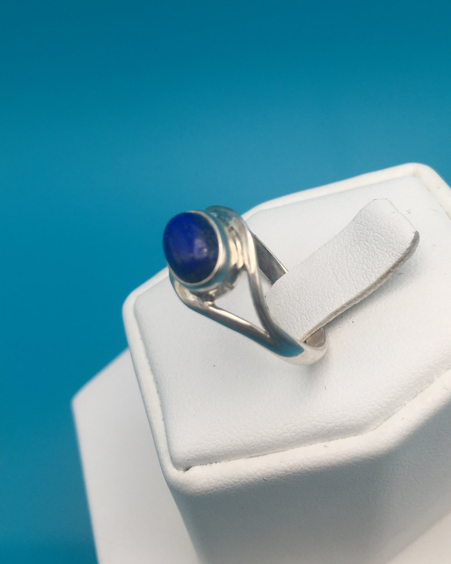 Lapis Lazuli Sterling Silver Ring size 8