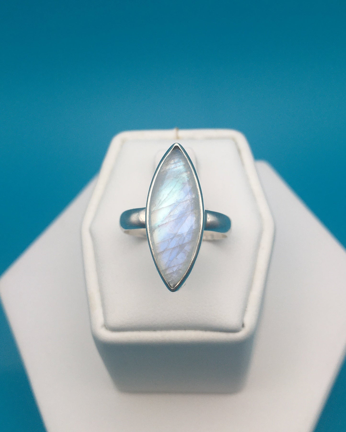 Moonstone Sterling Silver Ring size 8