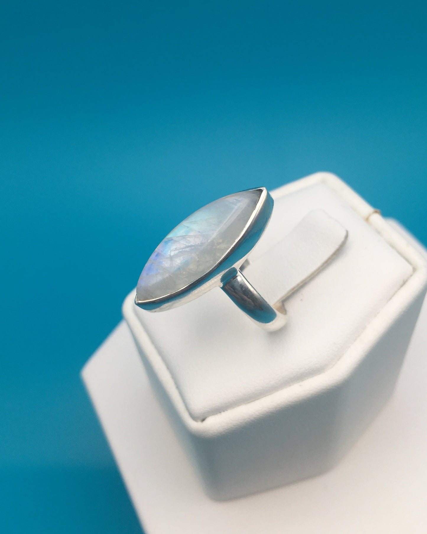 Moonstone Sterling Silver Ring size 8