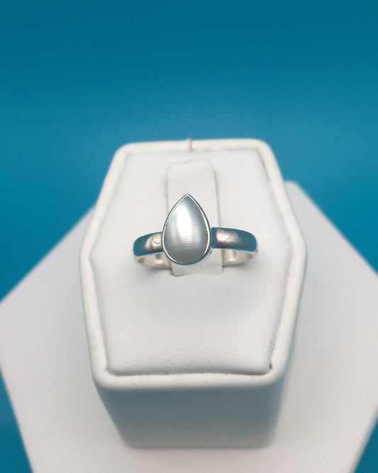 Fresh Water Pearl Sterling Silver Ring size 7