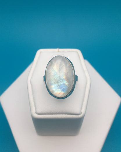 Moonstone Sterling Silver Ring size 6.5