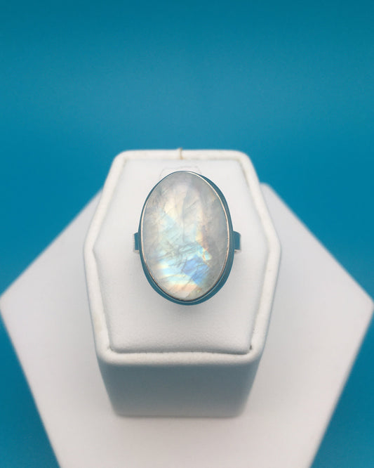 Moonstone Sterling Silver Ring size 6.5