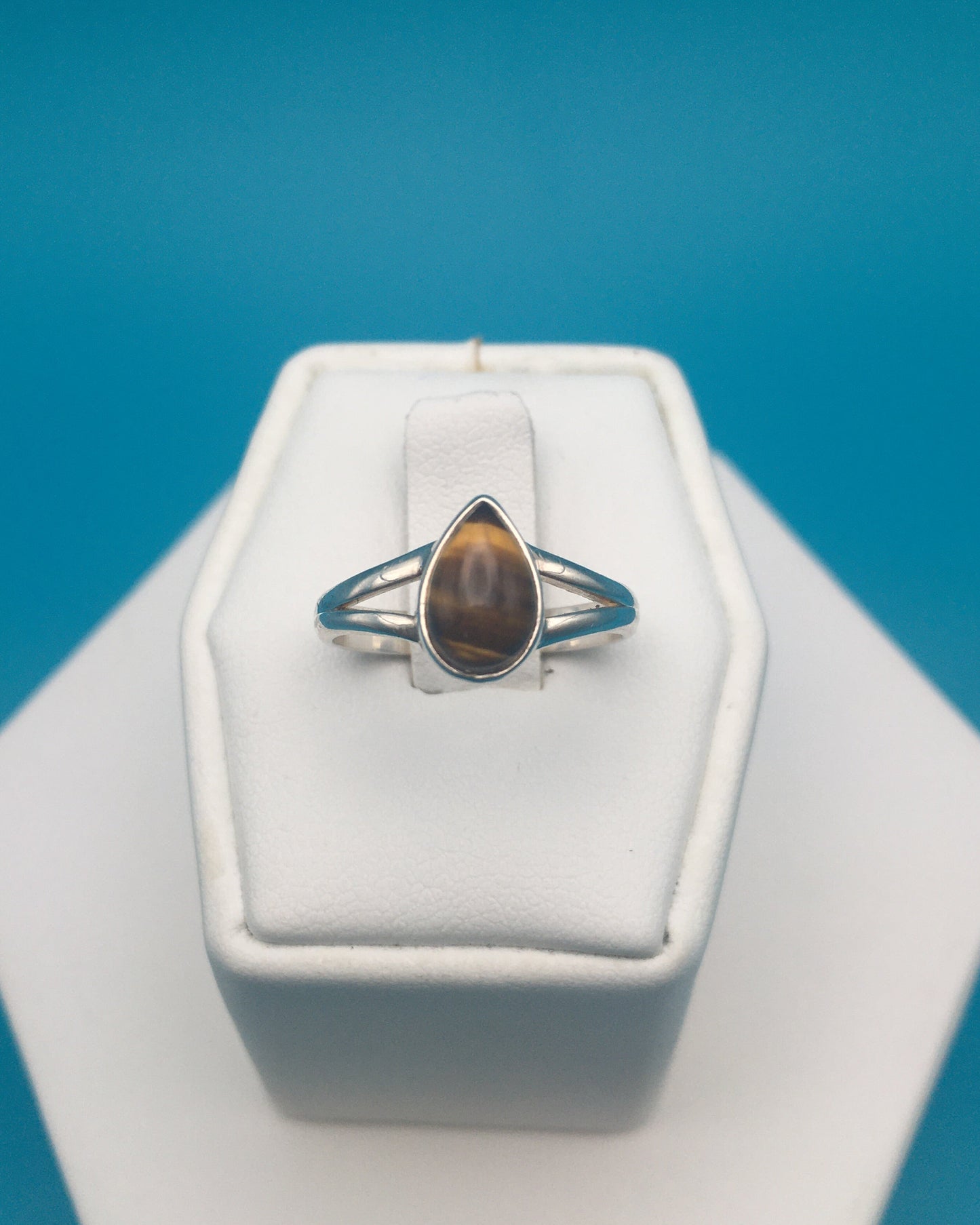 Tiger's Eye Sterling Silver Ring size 6