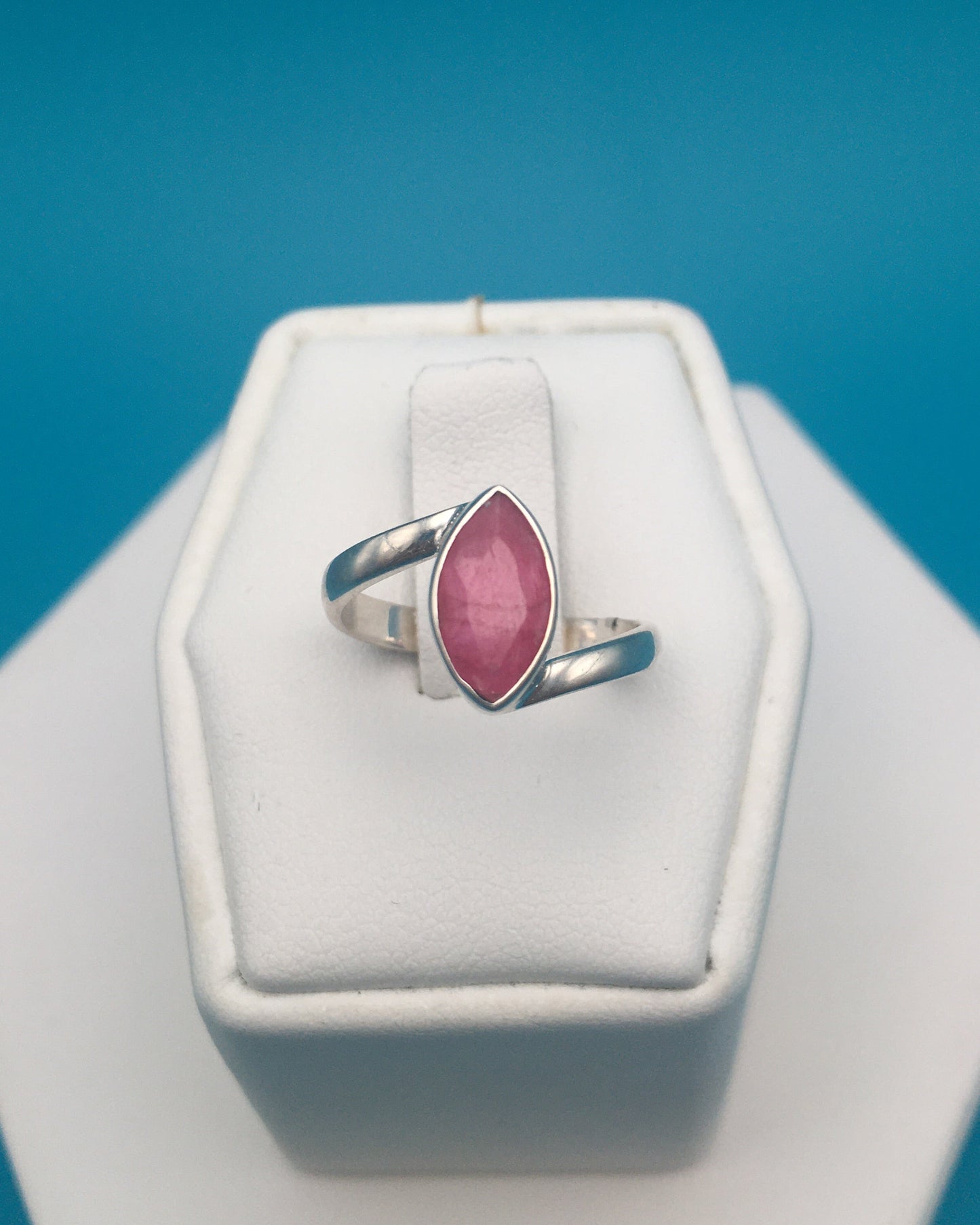 Ruby Sterling Silver Ring size 5