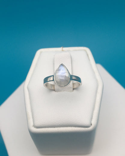 Moonstone Sterling Silver Ring size 4