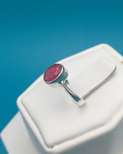Ruby Sterling Silver Ring size 4