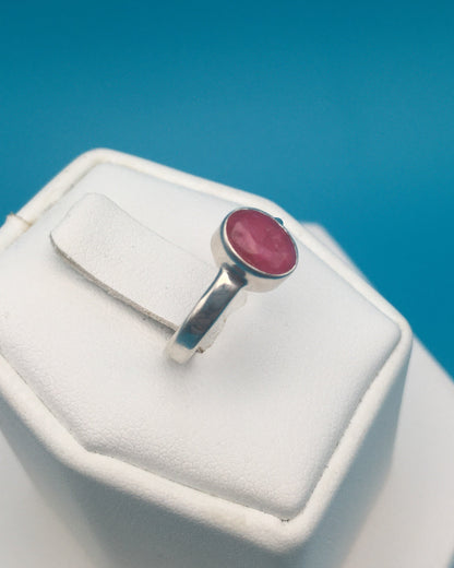 Ruby Sterling Silver Ring size 4