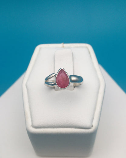 Ruby Sterling Silver Ring size 3