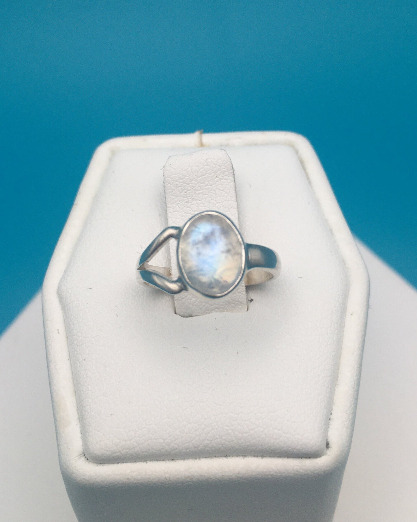 Moonstone Sterling Silver Ring size 2.5
