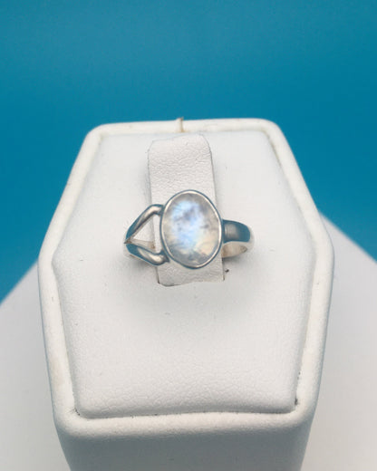 Moonstone Sterling Silver Ring size 2.5