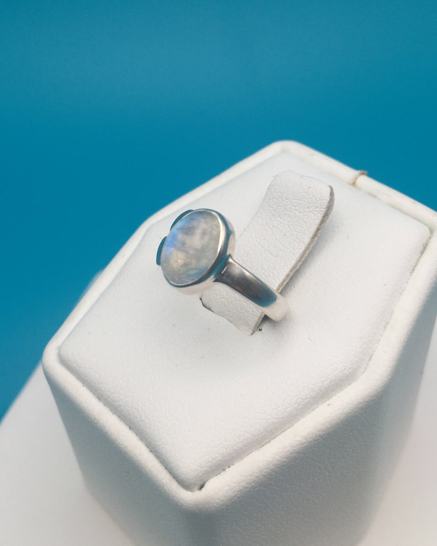 Moonstone Sterling Silver Ring size 2.5