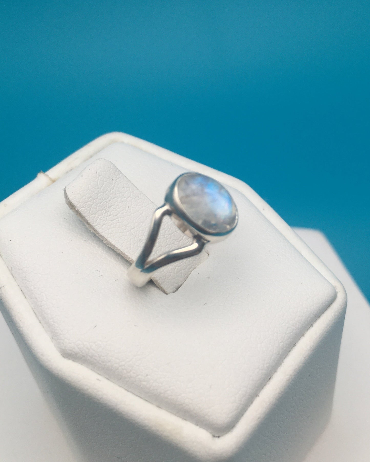 Moonstone Sterling Silver Ring size 2.5