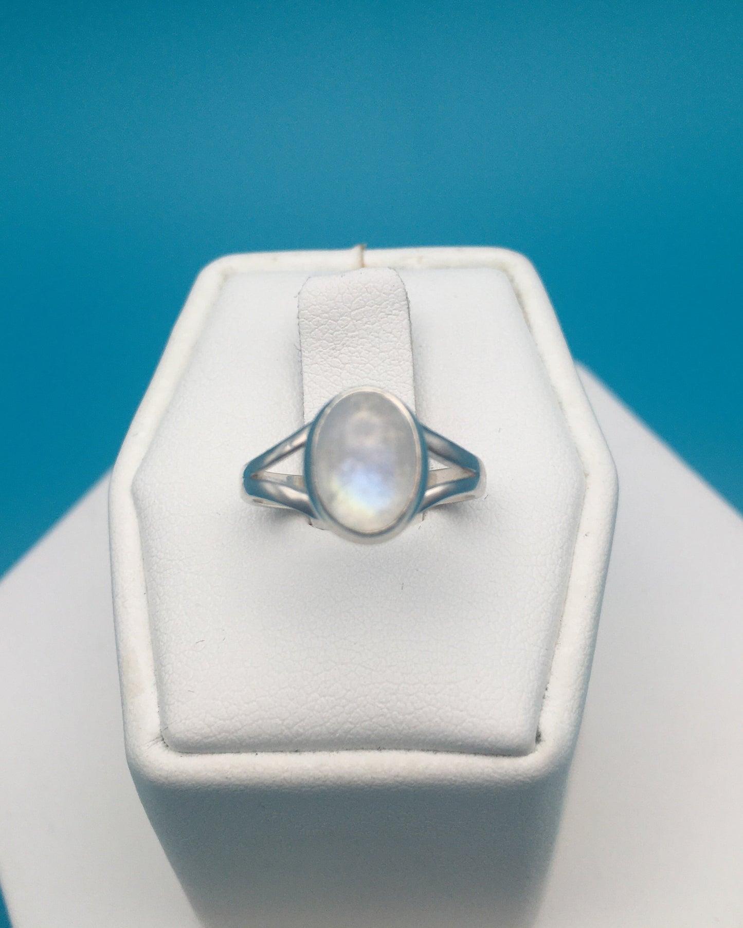 Moonstone Sterling Silver Ring size 4