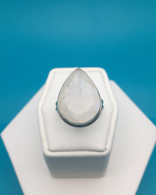 Moonstone Sterling Silver Ring size 9