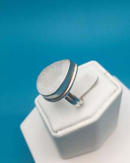 Moonstone Sterling Silver Ring size 9