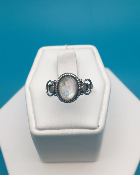 Moonstone Sterling Silver Ring size 7