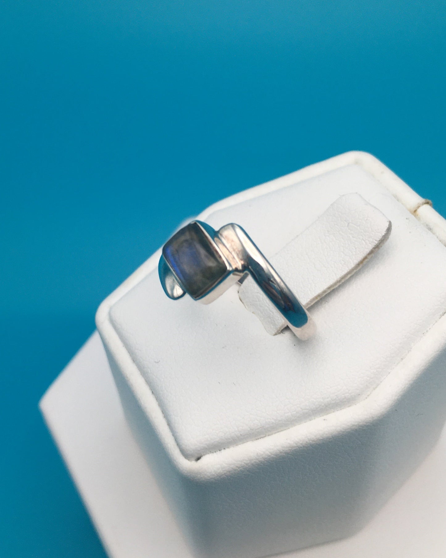 Labradorite Silver Ring size 7