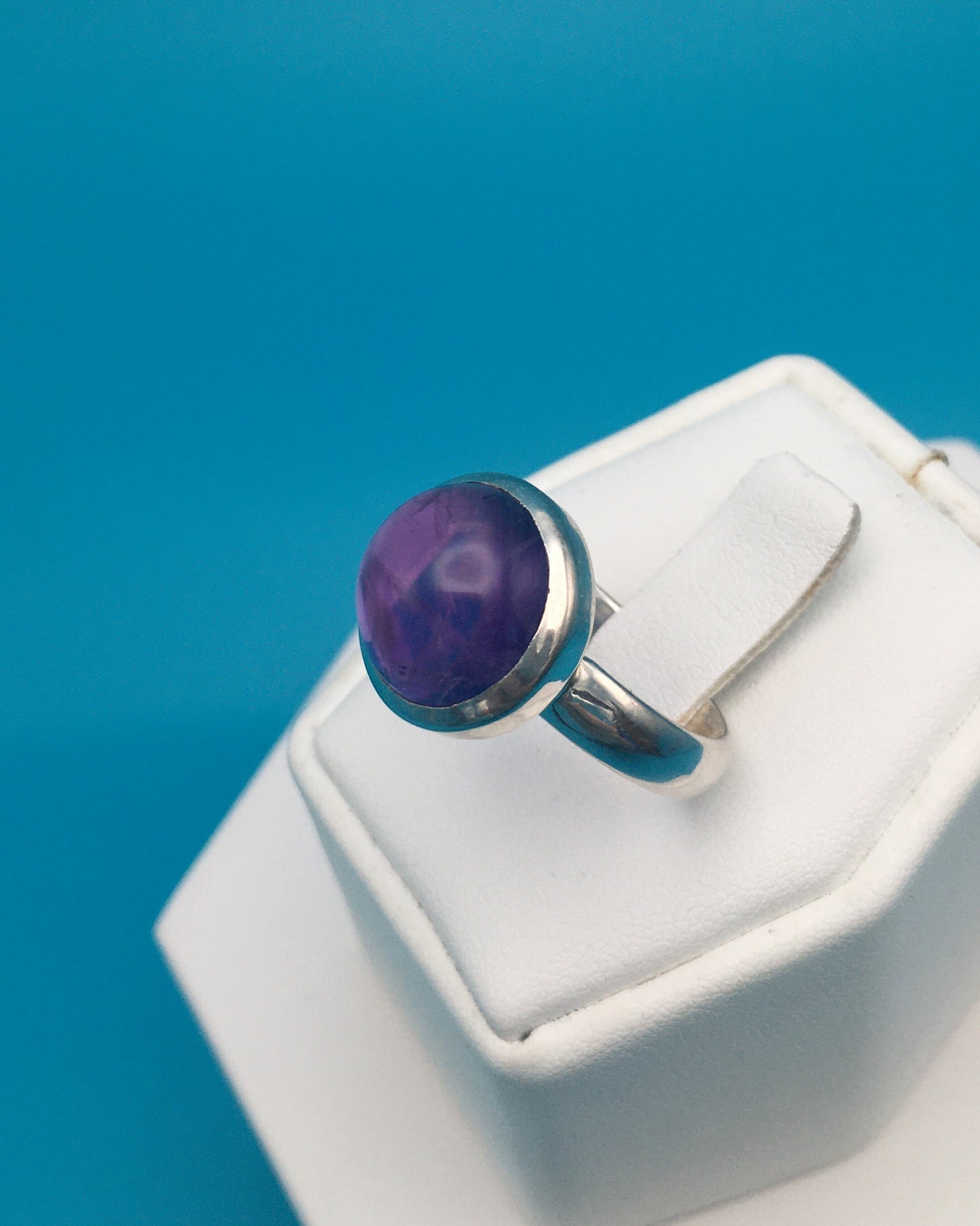 Amethyst Sterling Silver Ring size 8.5