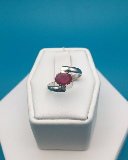 Ruby Sterling Silver Ring size 5