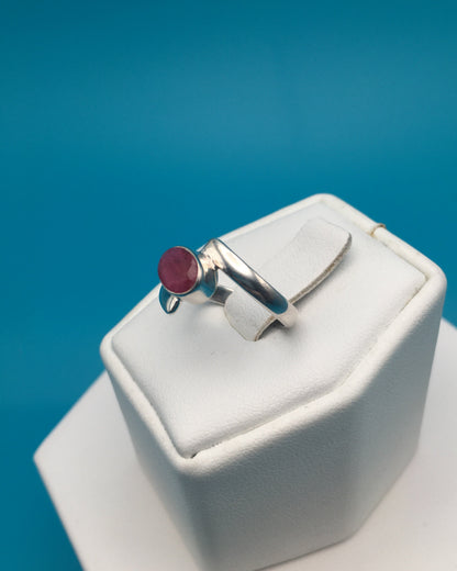 Ruby Sterling Silver Ring size 5