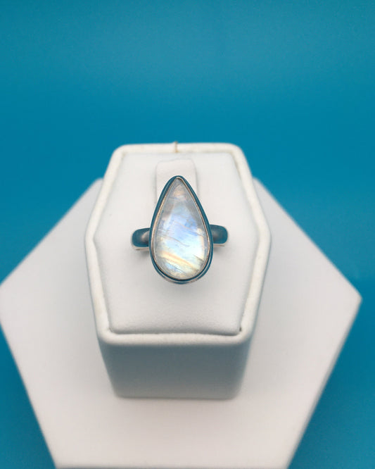 Moonstone Sterling Silver Ring size 6