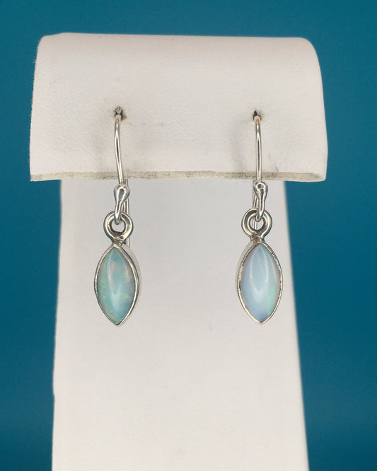 Opal Sterling Silver Earrings