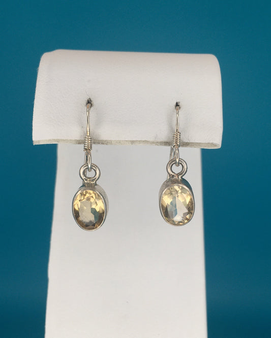 Citrine Sterling Silver Earrings