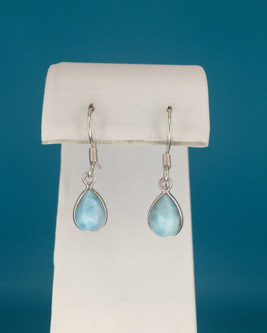 Larimar Sterling Silver Earrings