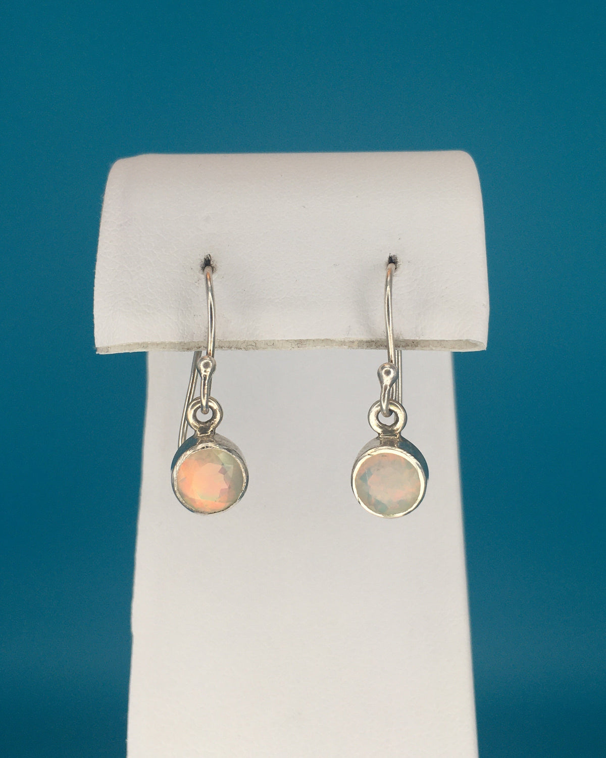 Fire Opal Sterling Silver Earrings