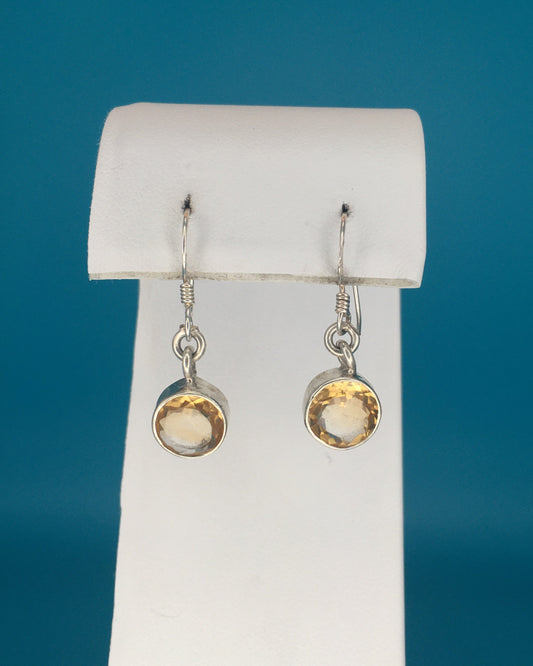 Citrine Sterling Silver Earrings