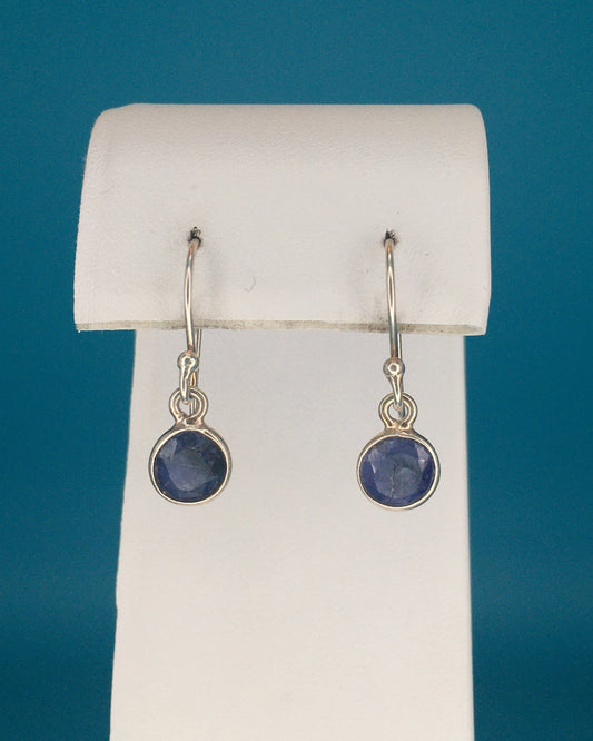 Sapphire Sterling Silver Earrings