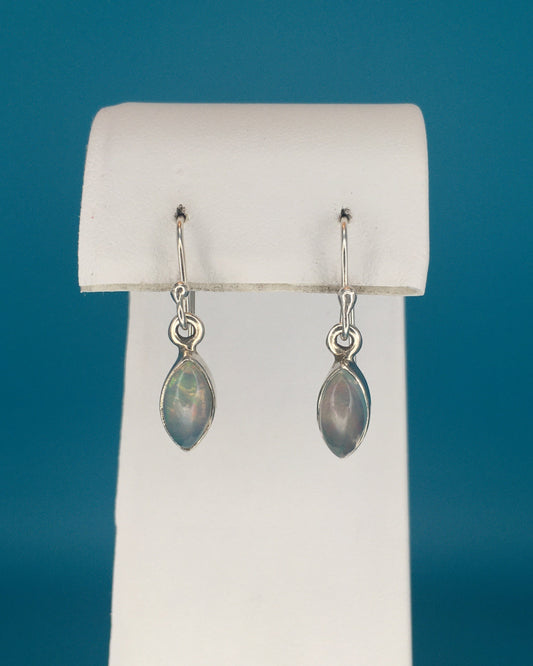 Opal Sterling Silver Earrings